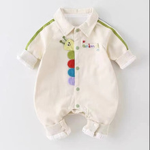 婴儿衣服春秋款男宝宝连体衣可爱超萌哈衣爬服新生儿外出洋气套装