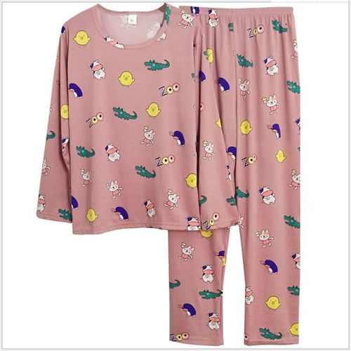 Sleepwear women autumn long sleeve autumn and winter can be worn outside Korean style large size home clothes women set factory batch one time shipment