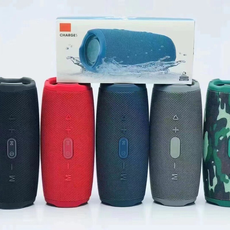 Cross-Border Hot Selling Charge5 Wireless Bluetooth Audio Shock Wave 5Th Generation Speaker Fabric Outdoor Portable Subwoofer