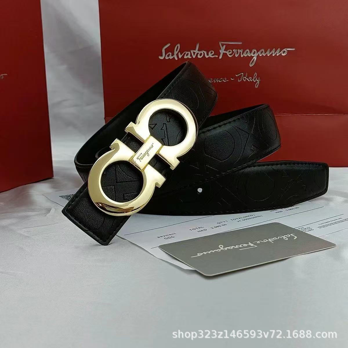 Half-grain gold buckle [hanging buckle-gift box] / 105cm