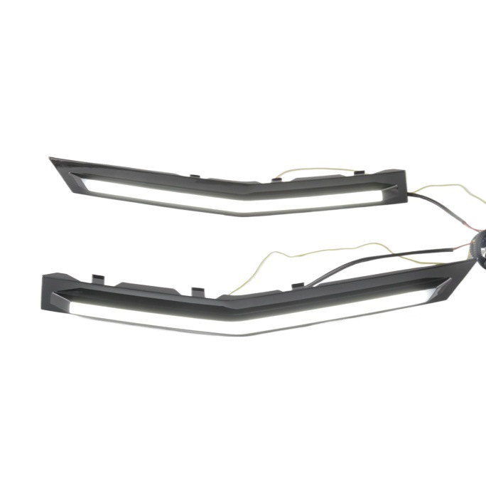 Aplicable a 24 - 25 Toyota Camry lámpara de red media barra de lámpara de red Camry lámpara diurna 2 colores lámpara de niebla