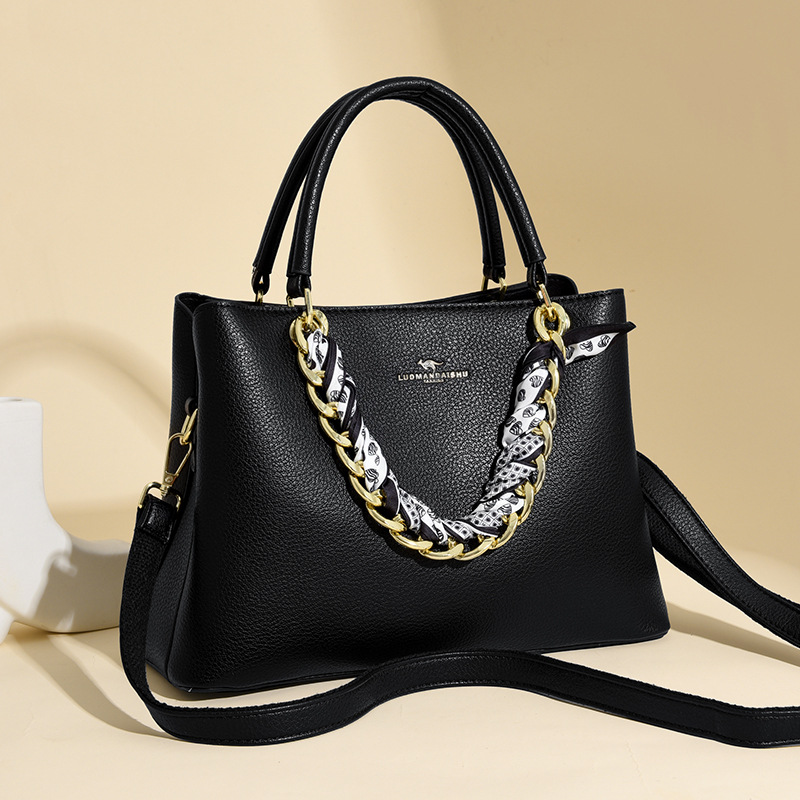 여성 수석 핸드백 아내 생일 선물 패션 외국 스타일 통근 핸드백 메신저 가방 머리카락 세대