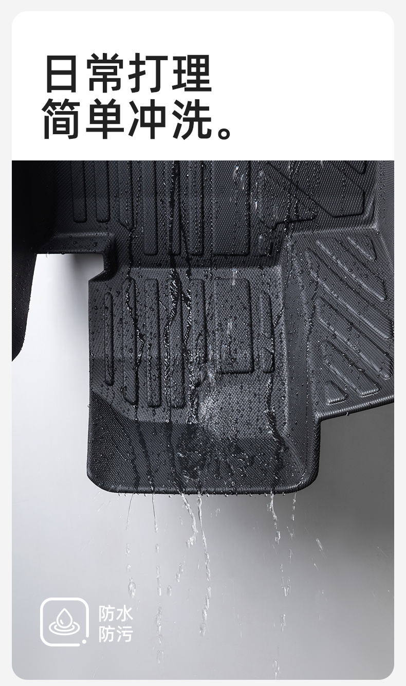 Qiao's TPE full-coverage car floor mats are suitable for Volkswagen Lavida, Sagitar, Magotan, Passat, Golf, and Tiguan L