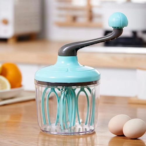 Household baking tools cake cream whipper stirring rod egg white foamer semi-automatic hand-cranked egg beater