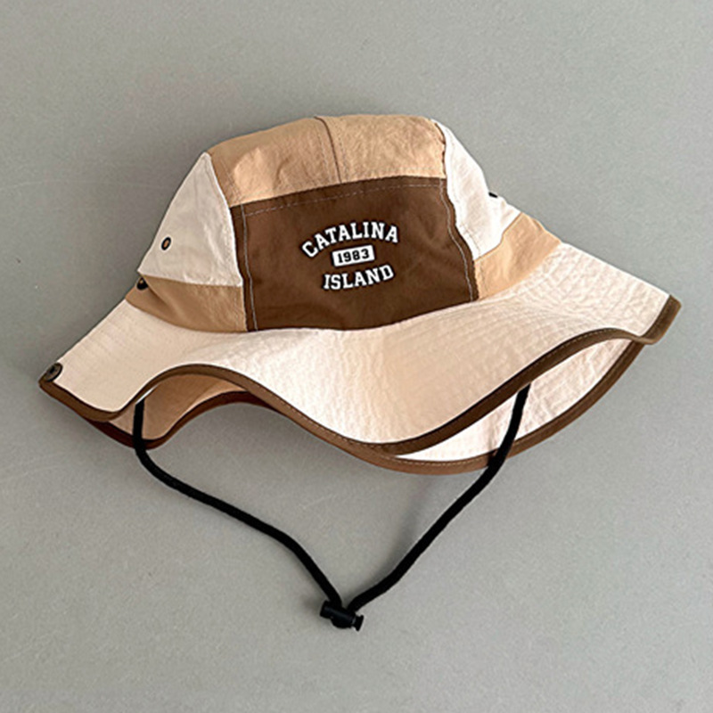 Sombrero para niños estilo delgado de verano coreano sombrero de pescador de color a juego de todo fósforo coreano sombrero para el sol para niños sombrero de montañismo al aire libre