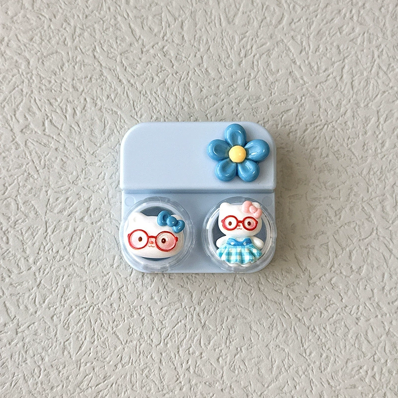 Small cute box, cartoon invisible glasses