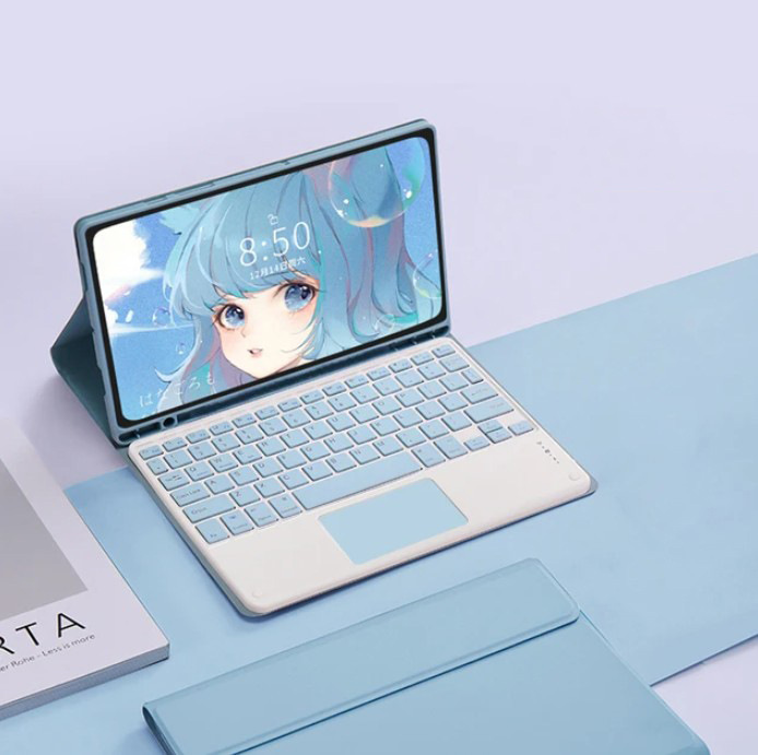 適用米タブレットPad 6/5 6S Pro12.4 bluetoothタッチキーボード赤米SE 11インチ保護カバー|undefined