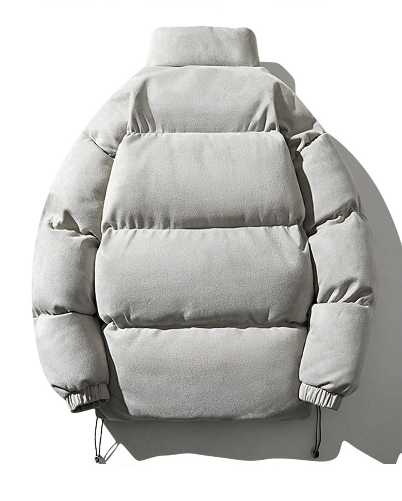 Men's Puffer Jacket Stand Collar Lightweight Winter Coat Minimalist_voghion.com