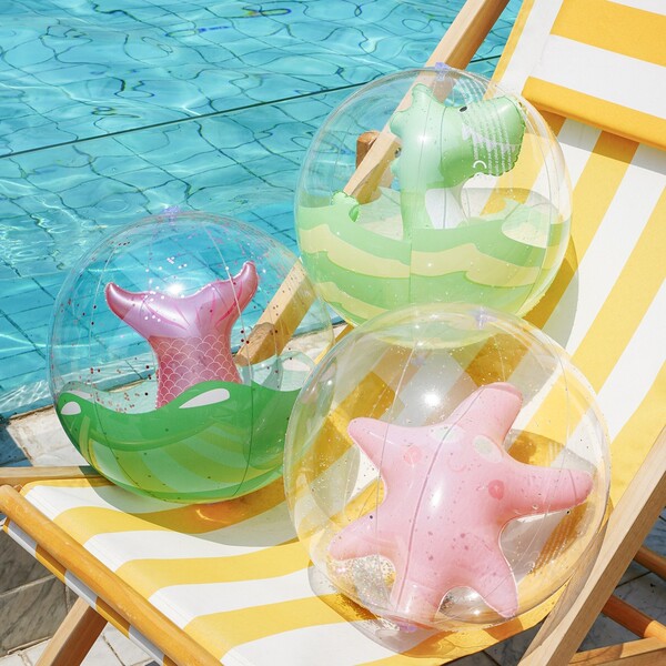 Inflatable cartoon marine water polo ball PVC play in water