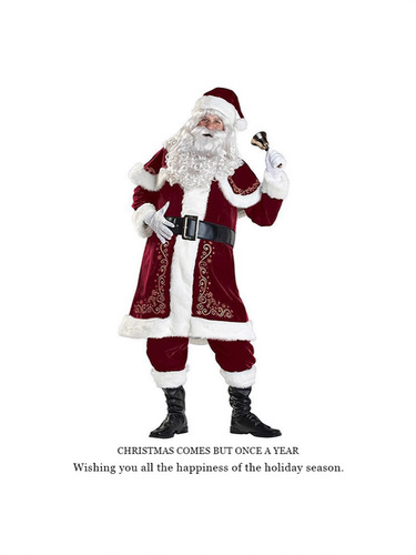Santa Claus costume for couples (male and female) - Green Monster Mr. Green performance Christmas dress for Christmas