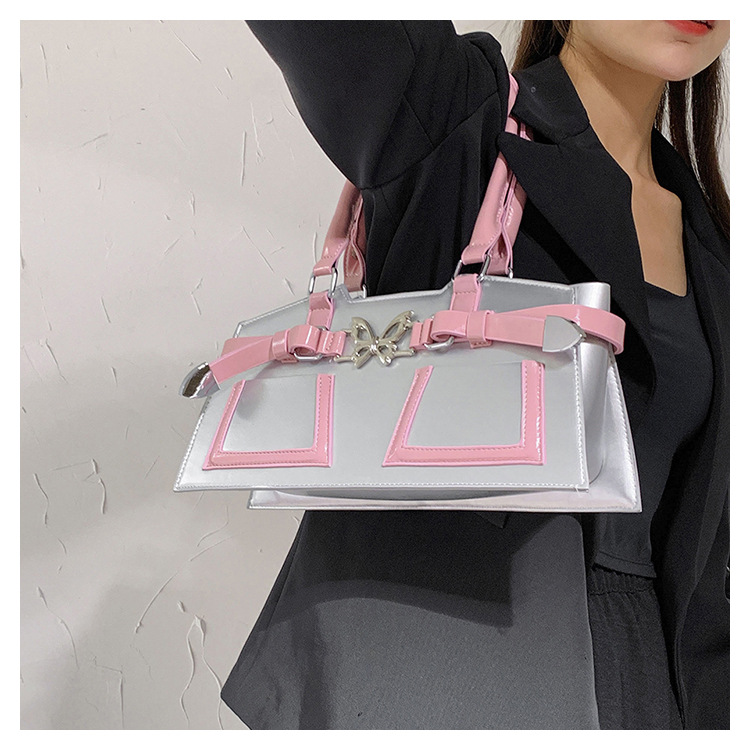 Women's Medium Pu Leather Butterfly Streetwear Zipper Handbag display picture 2
