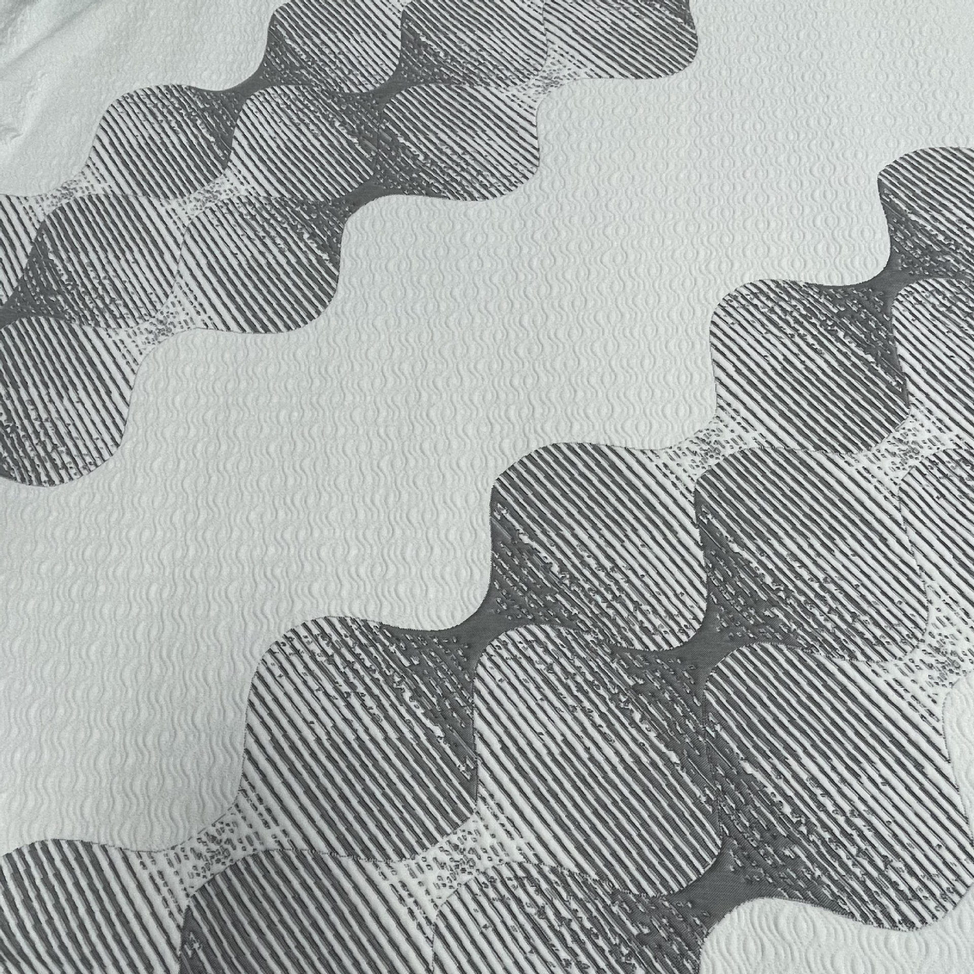 400g tela jacquard de punto de doble cara tela de colchón tela redonda poliéster cama textil casa chapa almohada cubierta tela al por mayor