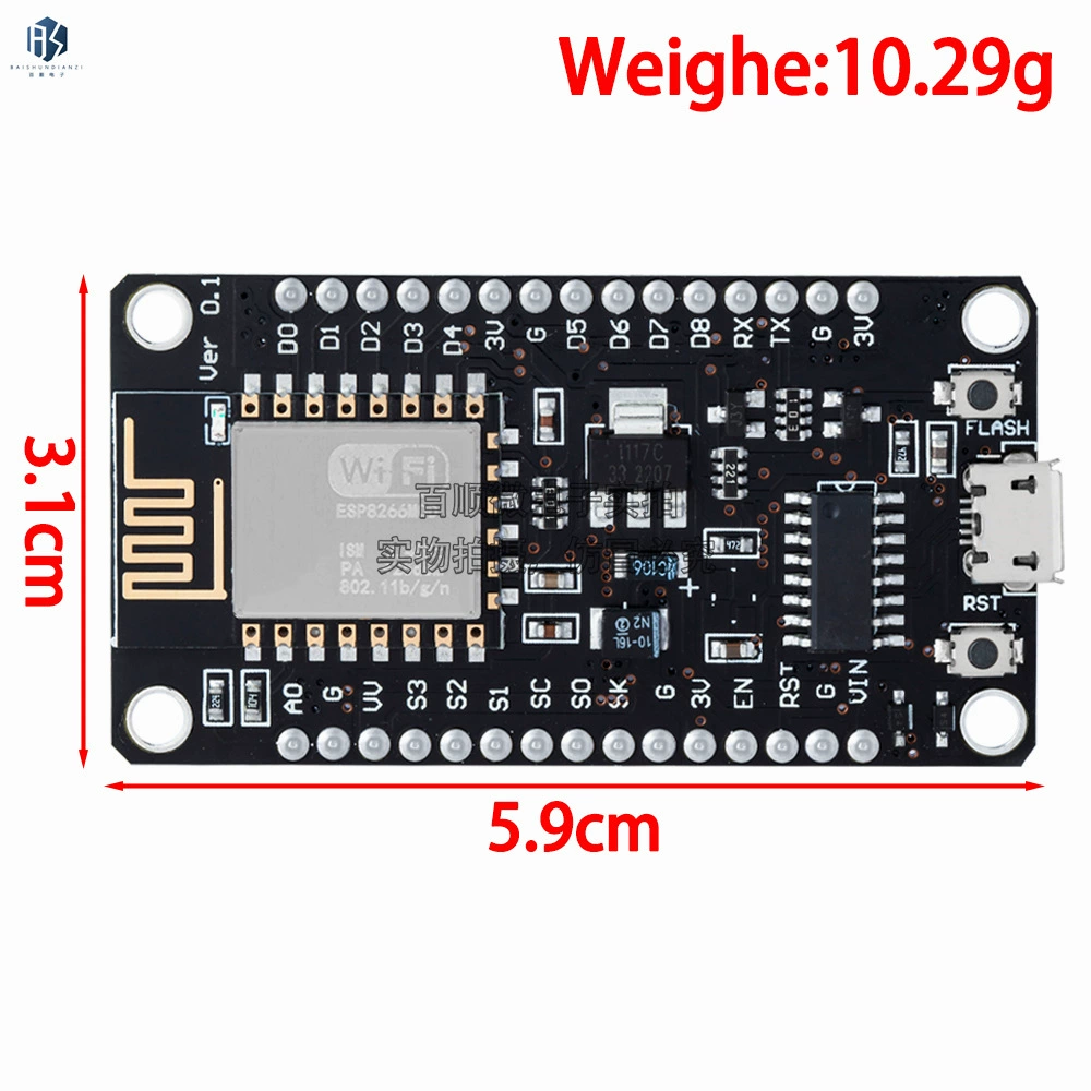 ESP8266 последовательный Wi‑Fi модуль NodeMCU Lua WiFi v3, модуль для IoT разработки CH340