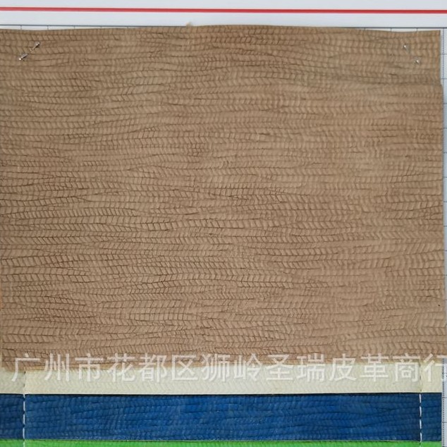 人造革PVC革 羊巴蜥蜴纹箱包手袋皮革面料SR-58553