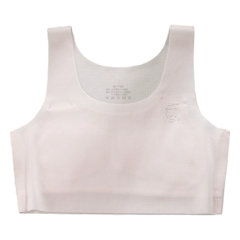 Бесшовное нижнее белье для девочек Студенты средней школы Маленький жилет От 9 до 15 лет Развивающие девочки Детский летний тонкий бюстгальтер