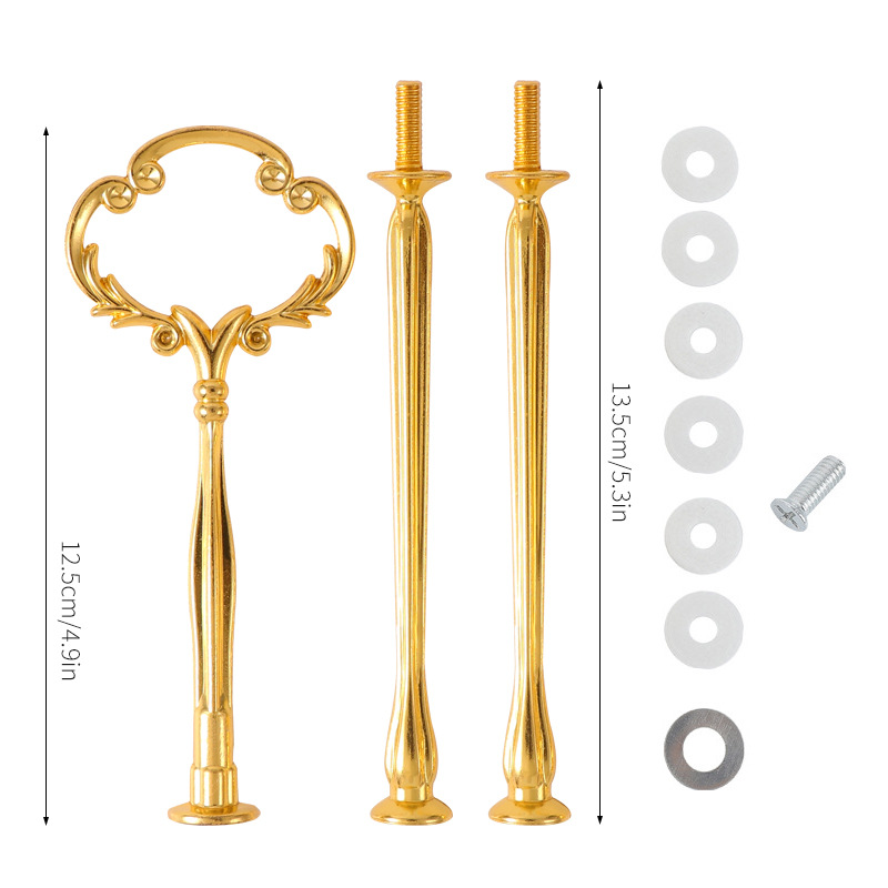 Nueva multi-capa de la Corona amor Ruyi placa estante europeo cumpleaños fiesta tarde té postre pastel placa cadena rack varilla