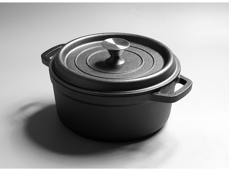 European Style Cast Iron Bread Pan With Double Handles Deepened_voghion.com
