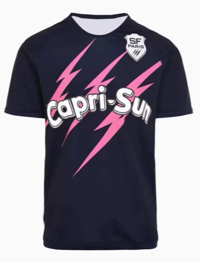 Rugby T-shirt – Men’s Paris Stadium T-shirt with a round neck, printed design, and short sleeves