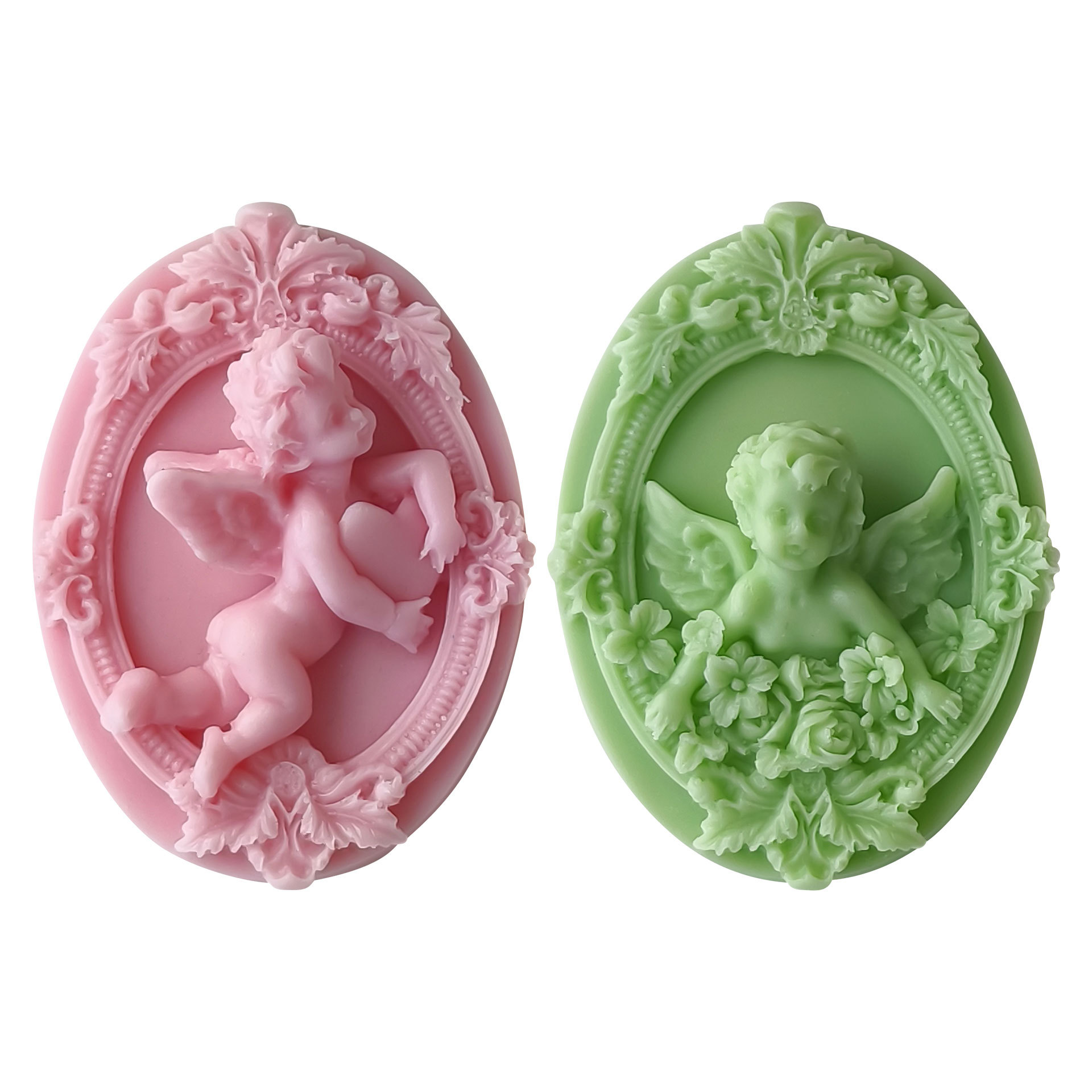 Jiahuimei Angel vela molde de silicona DIY ángel aromaterapia yeso decoración listado molde de silicona