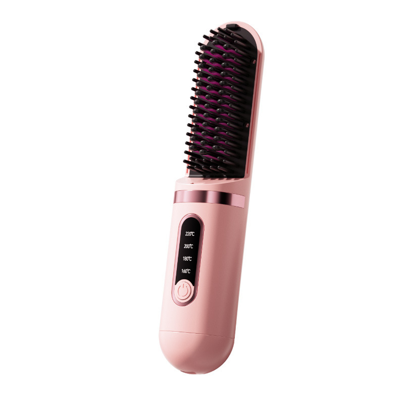 新型クロスボーダー充電ストレート櫛携帯ファッション良い品質マイナスイオン保護髪柔順ヘアケア無線ストレート櫛|undefined