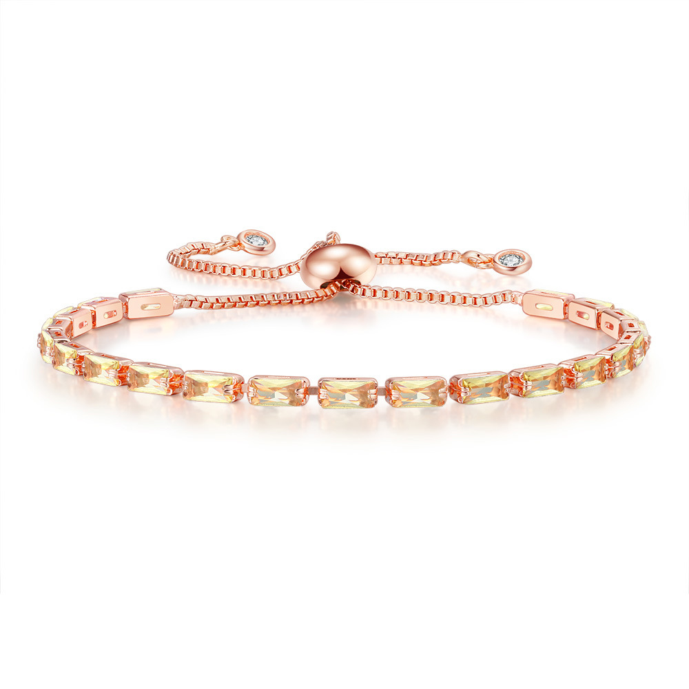 Simple Style Classic Style Geometric Copper Zircon Bracelets In Bulk display picture 12