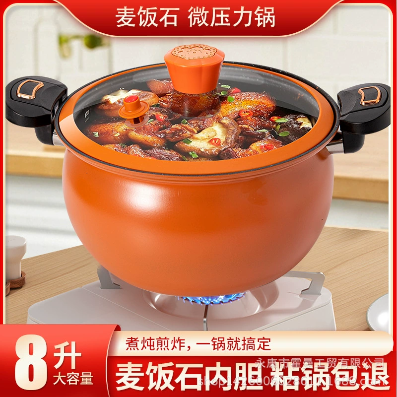 Многофункциональная скороварка бренда Fatman для домашнего использования, с антипригарным покрытием, подходит для газовых и индукционных плит, кастрюля для супов.