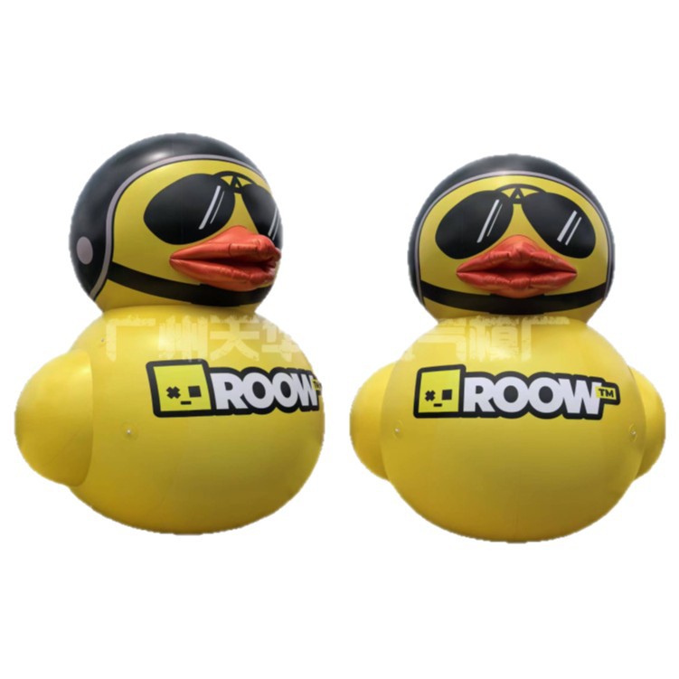 Fábrica de modelo de aire personalizado todo tipo de dibujos animados mascota modelo de aire publicidad desfile de aire pato amarillo modelo de aire