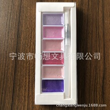 跨境6色珠光水彩儿童艺术艺术家专用水彩套装