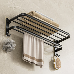 Cross-border dedicated towel rack self-adhesive punch-free bathroom storage rack bathroom storage rack seamless sticker towel rack