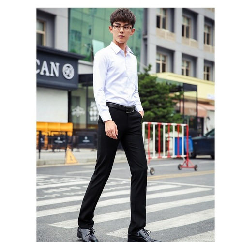 New Men's Business Slim Fit Western Pants Formal Spring Thin Casual Suit Pants Men's Casual Versatile