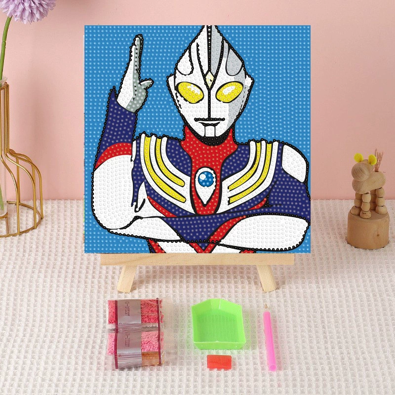 Алмазная вышивка (canvas) Genshin Impact DIY, 20×20 / 30×30, деревянная внутренняя рама и набор инструментов