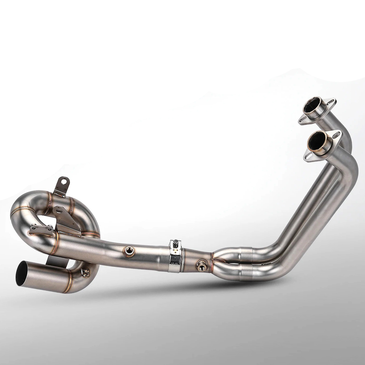 MT-07 TRACER700 XSR700 Motorcycle Modified Exhaust Front Section MT07 Dual Oxygen Sensor Exhaust 51MM