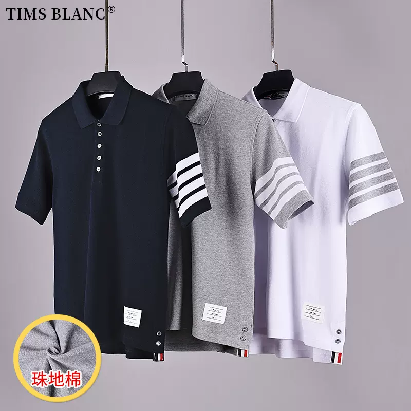 TB短袖polo衫polo男女情侣装T恤TIMS BLANC品牌2116宽松透气