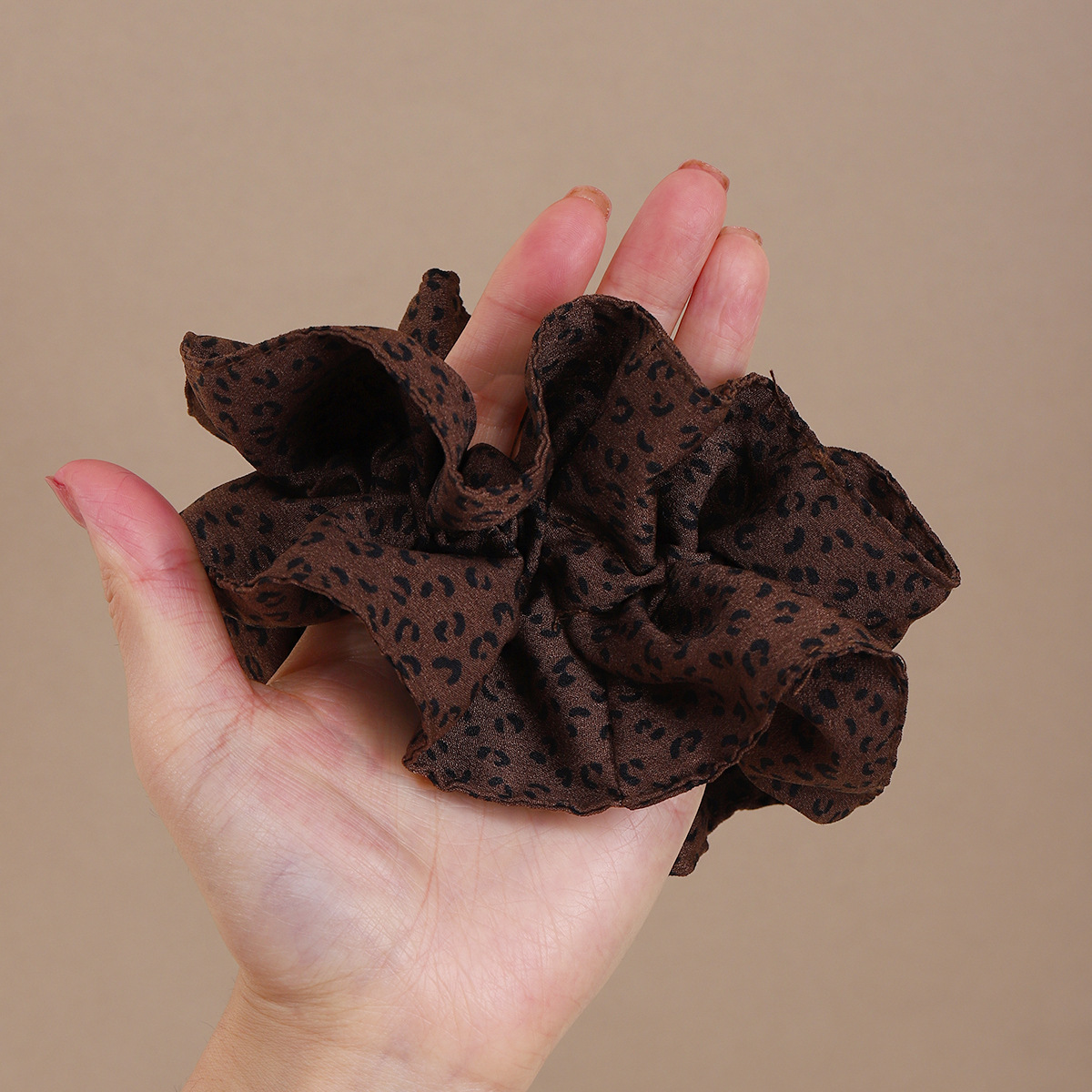 Anillo de cabello de leopardo de alta calidad para mujeres 2025 nuevo cabello retrógrado gran anillo de cabello de cabello de cola de caballo