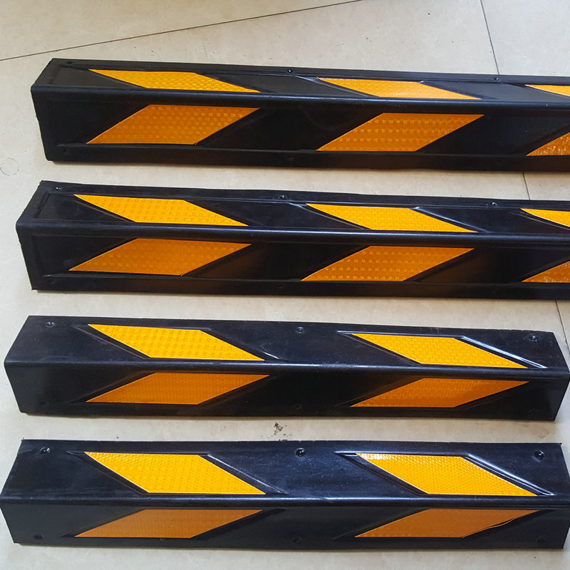 橡胶反光警示护墙角600*100*10停车场防撞缓冲包边车库护角批发