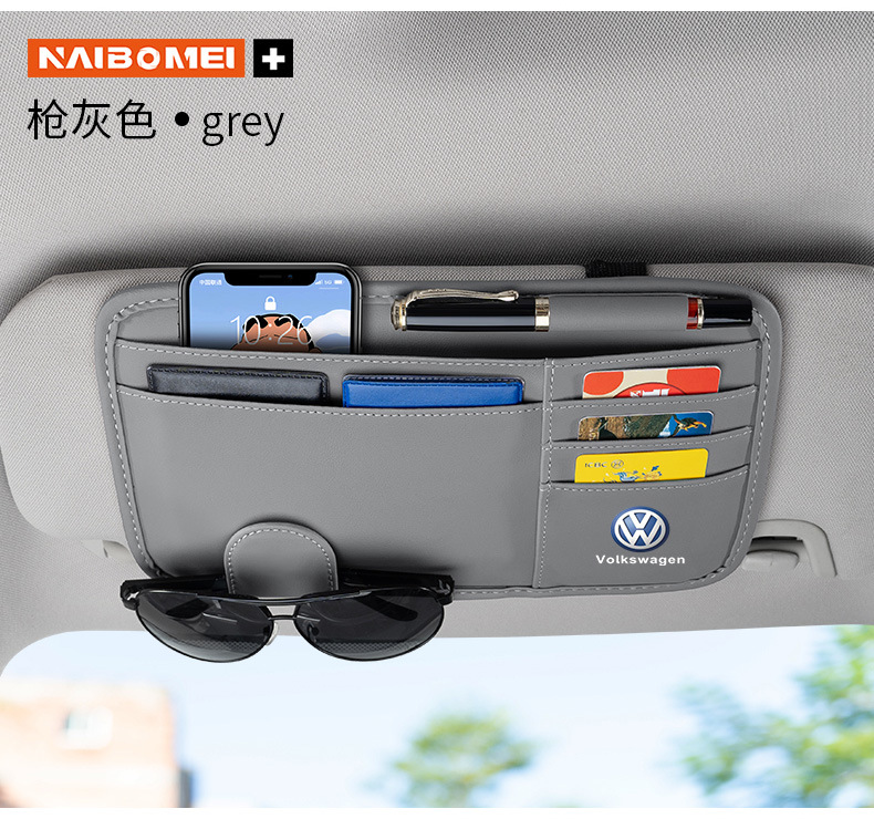 Suitable for Geely Xingyue Binyue Emgrand Borui Geometric Icon Car Bill Holder Car Sun Visor Glasses Holder