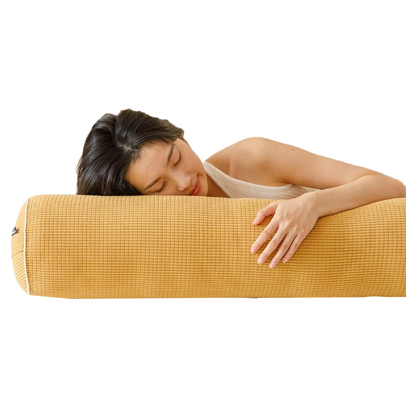 Almohada larga para dormir de lado para niñas, almohada cilíndrica especial para dormir para mujeres embarazadas, cojín de cabecera para niños, extraíble y lavable