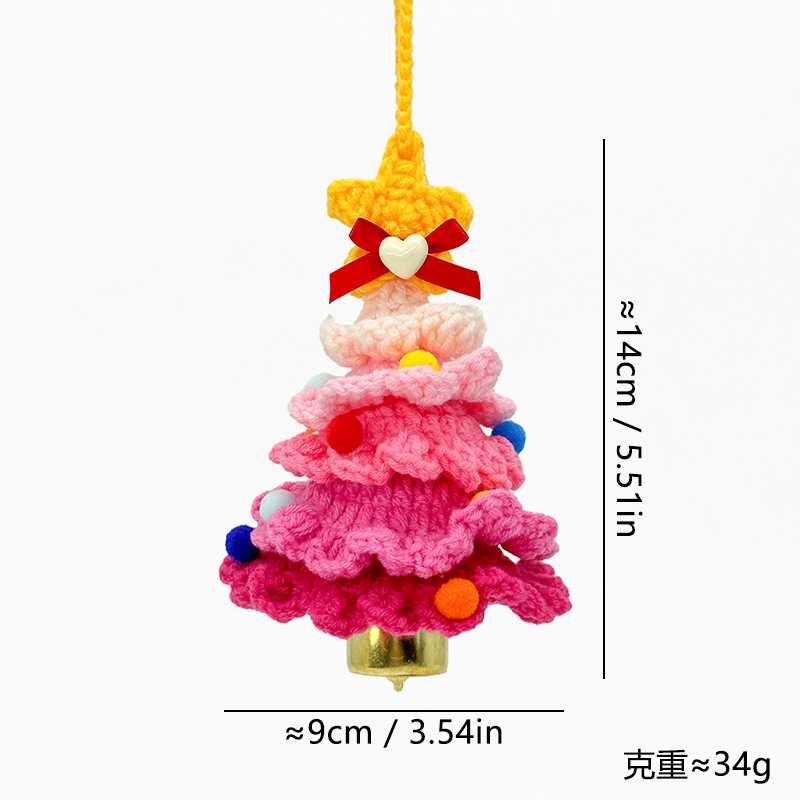 クロスボーダークリスマスギフトサンタクロースクリスマスツリー雪だるまヘラジカ手作りかぎ針編み人形感情的なデスクトップ装飾品|undefined