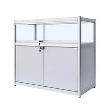 饰品柜台首饰玻璃展柜样品展示柜珠宝柜台手机柜商店货架可移动