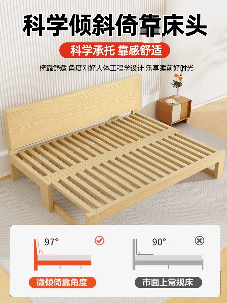 Телескопическая кровать, многофункциональная складная двойная кровать для небольшой квартиры, простая кровать-татами, диван-кровать, выдвижная кровать из цельного дерева.