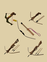 传统实木弹儿童男孩玩具亲子射击运动竞技软胶竹道具