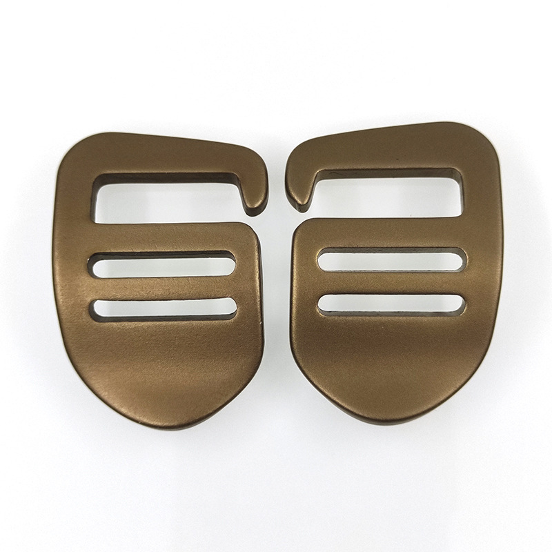 厂家直供金属箱包五金配件6字9字扣背包包带调节扣航空铝扣九钩扣