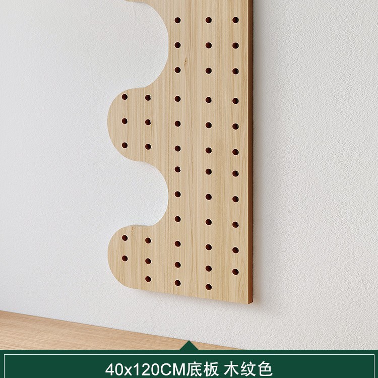 puerta de entrada madera sólida agujero de madera placa de agujero estante de pared de pared