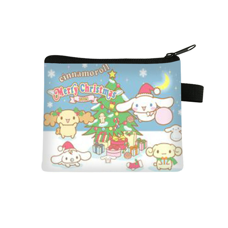 Nuevo Sanrio bolso de cambio de Navidad de alto valor facial bolso de tarjetas encantador bolso de almacenamiento de gran capacidad de moda para estudiantes primarios