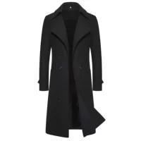 Woolen coat, trench coat, warm jacket, (Cross-border trading), slim fit