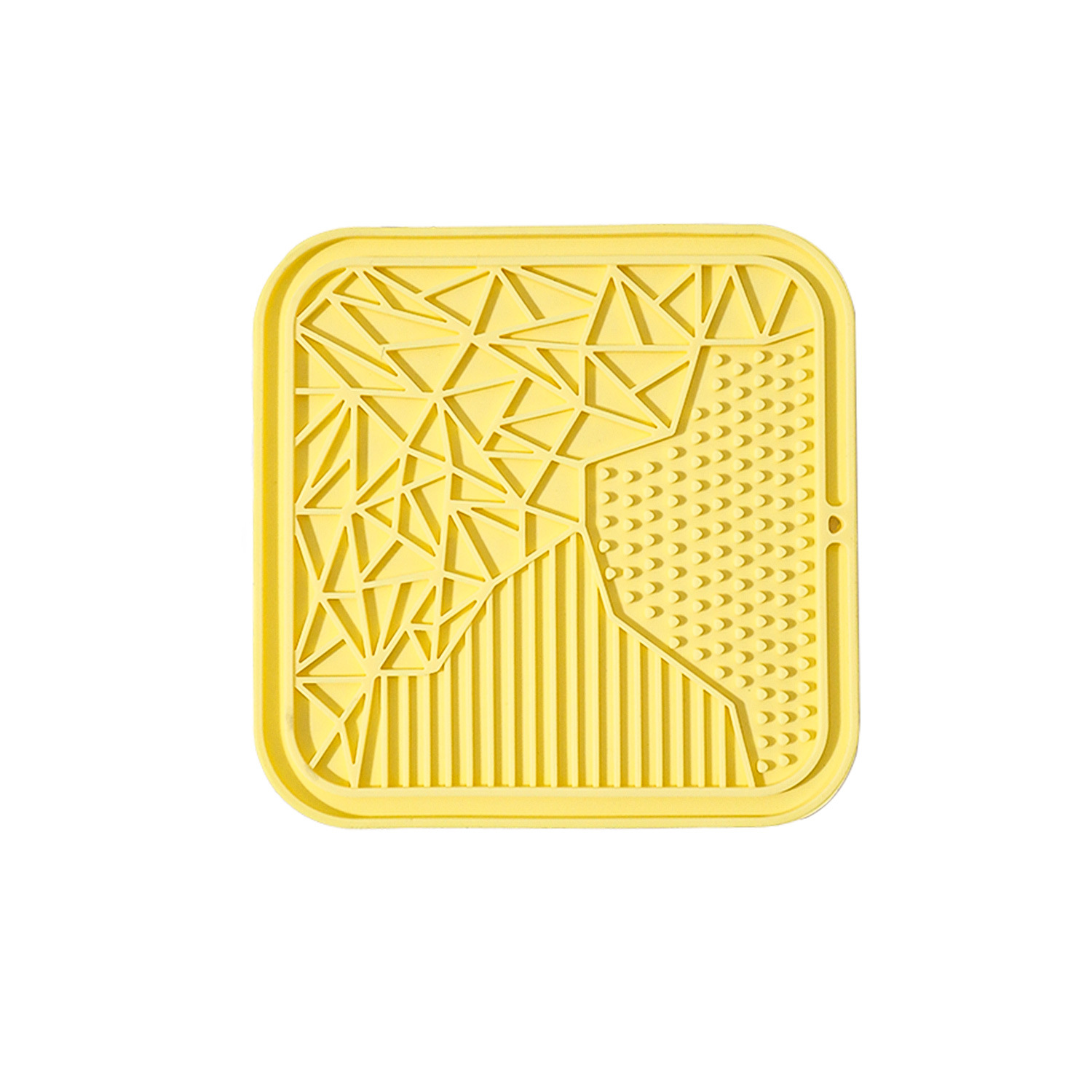 Silicona transfronteriza comida lenta con ventosa mantel de mesa mantel de mesa tazón de perro mascota impermeable antideslizante y anti-asfixia plato de lamer