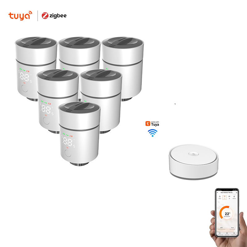 智能家居温控阀TuyaZigbee散热器阀门涂鸦智能APP控制语音控制