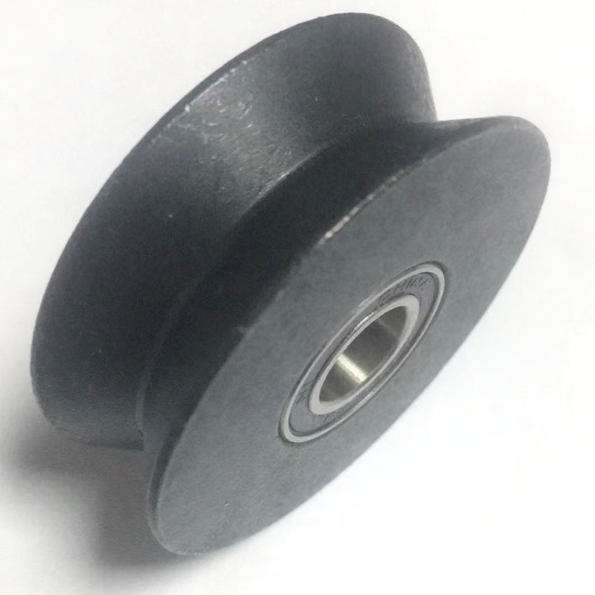 数控机床防护罩轨道轮     上滑轮  下滑轮   机床法兰配件