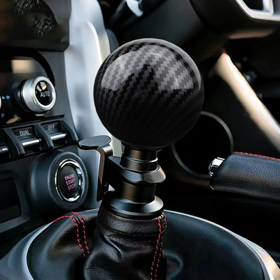 Other Car Modifications fiber gear shift knob, round