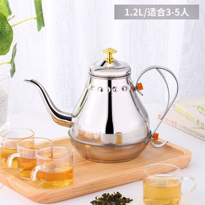 두꺼운 1.2L 비자성 천연 궁전 냄비